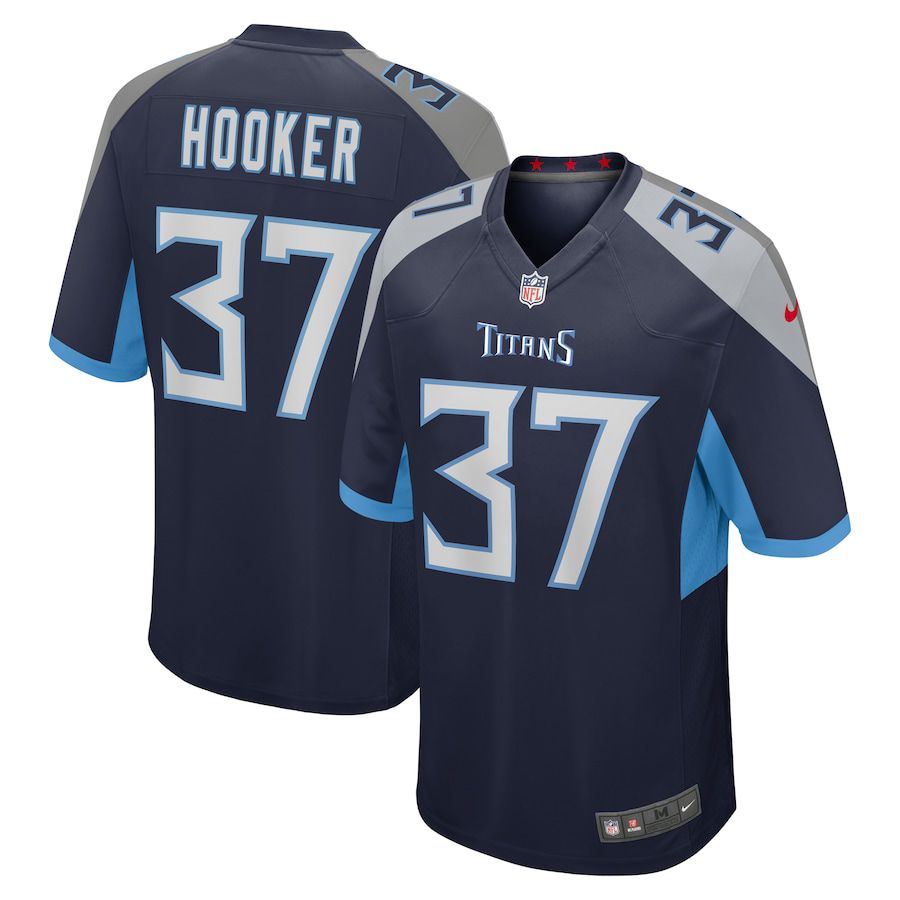 Men Tennessee Titans #37 Amani Hooker Nike Navy Game NFL Jersey->tennessee titans->NFL Jersey
